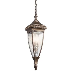 Kichler Venetian Rain Brushed Bronze Outdoor Pendant Light