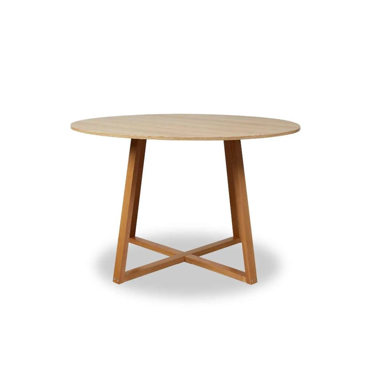 Kyoto Round Four Seater Dining Table - Natural Mocka