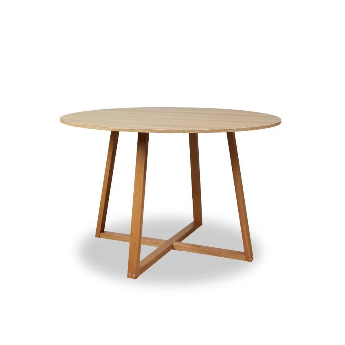 Kyoto Round Four Seater Dining Table - Natural Mocka