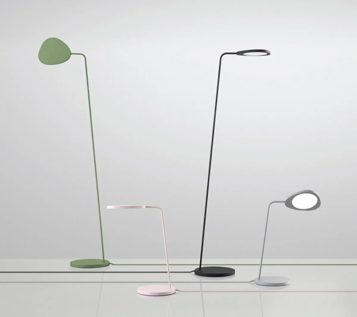 Leaf Floor Lamp, Copper Brown