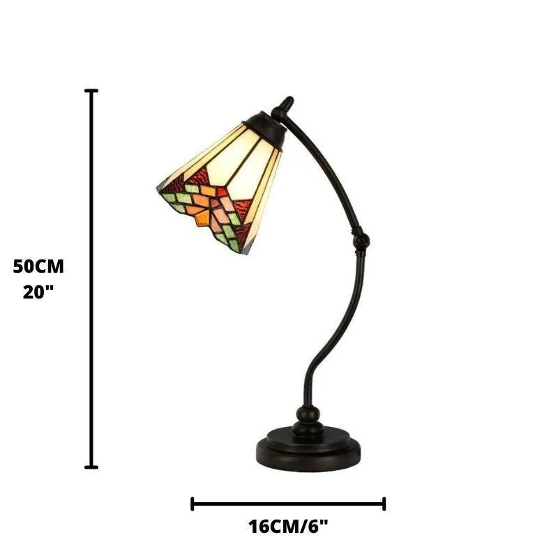 Leamington Tiffany Swan Neck Lamp - Tiffany Lighting Direct