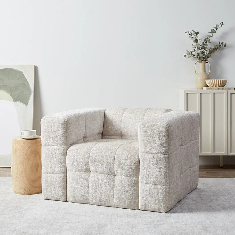 Lenny Armchair - Beige Mocka