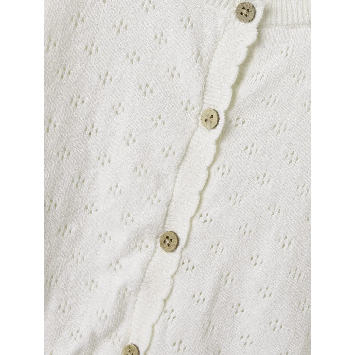 Lil'Atelier Coconut Milk Gliva Ivo Knit Cardigan