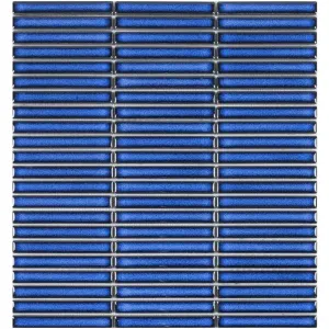 Linea Azure Kit-Kat Wall & Floor Mosaic Tile 30x29cm Gloss