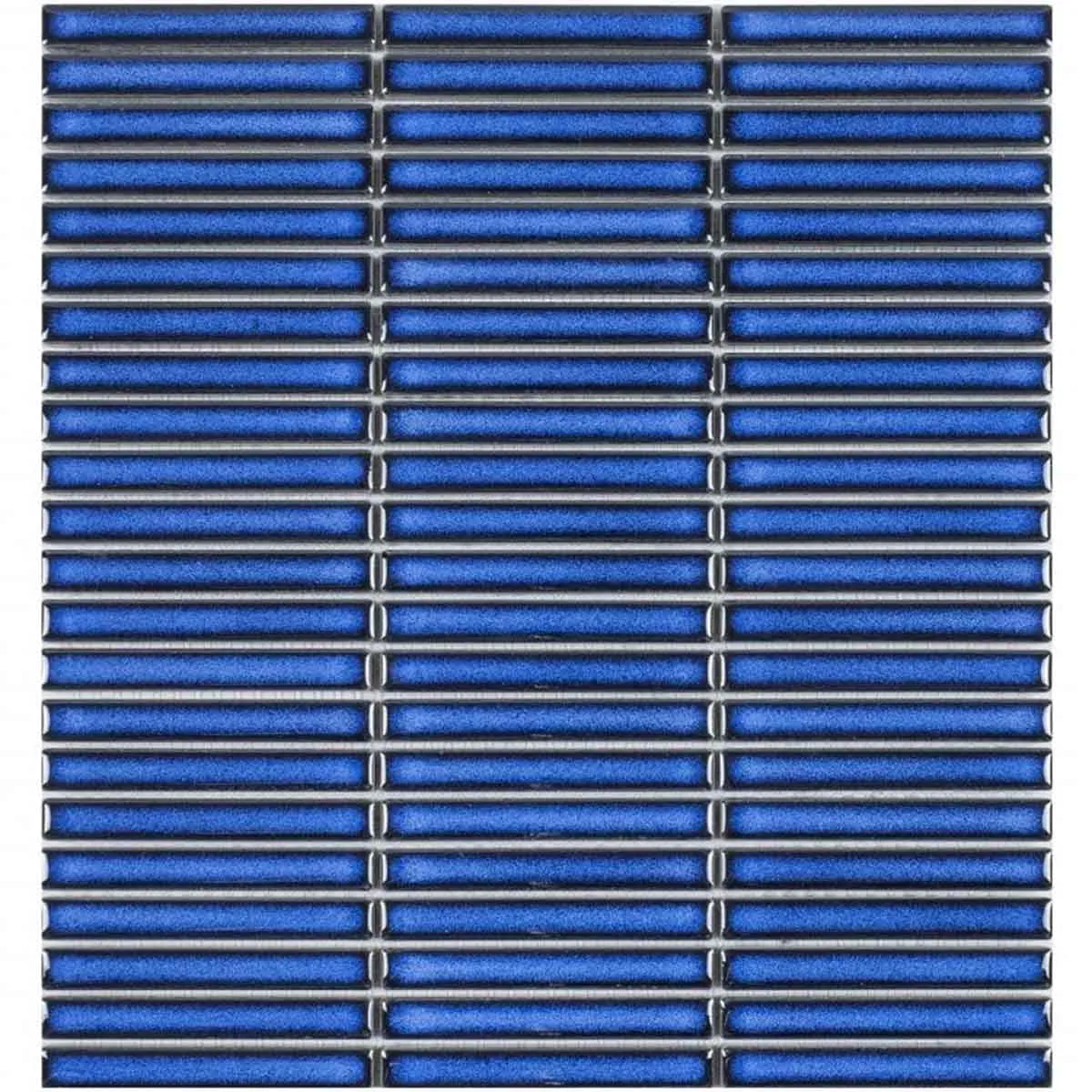 Linea Azure Kit-Kat Wall & Floor Mosaic Tile 30x29cm Gloss