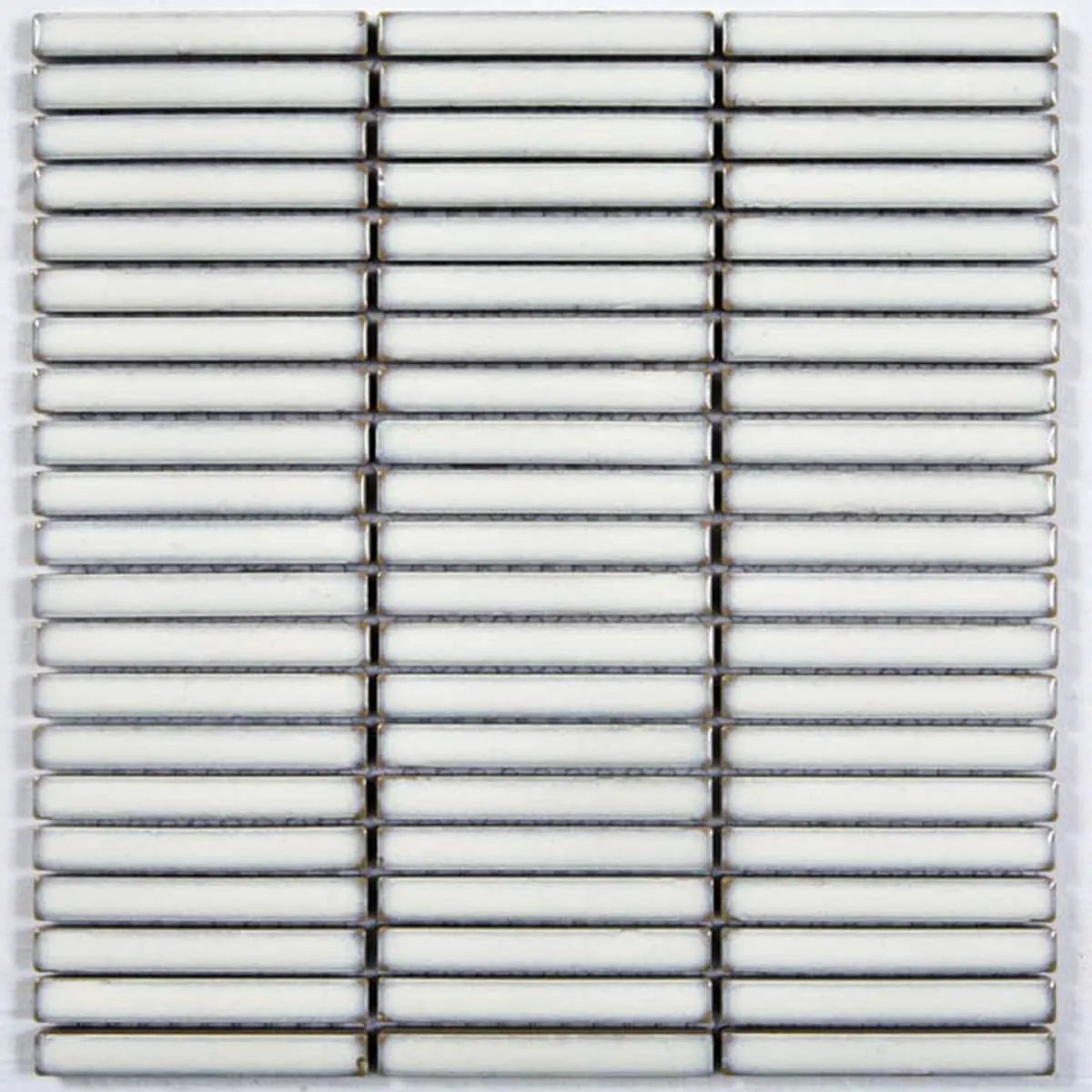 Linea Bianco Kit-Kat Wall & Floor Mosaic Tile 30x29cm Gloss