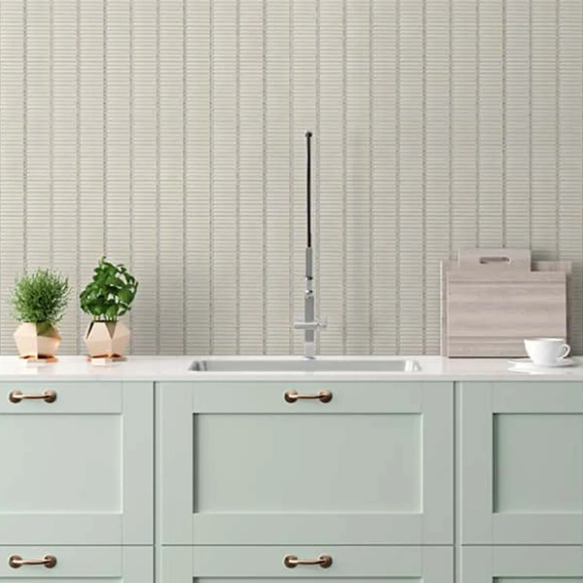 Linea Bianco Kit-Kat Wall & Floor Mosaic Tile 30x29cm Gloss
