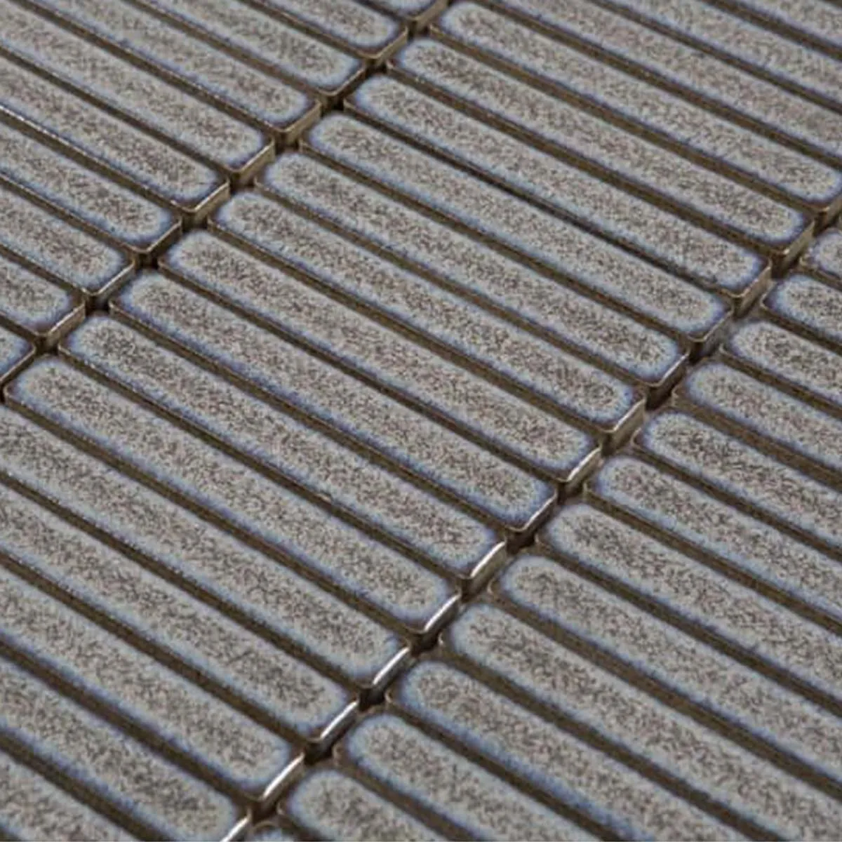 Linea Latte Kit-Kat Wall & Floor Mosaic Tile 30x29cm Gloss