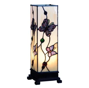 London Medium Tiffany Square Table Lamp - Tiffany Lighting Direct