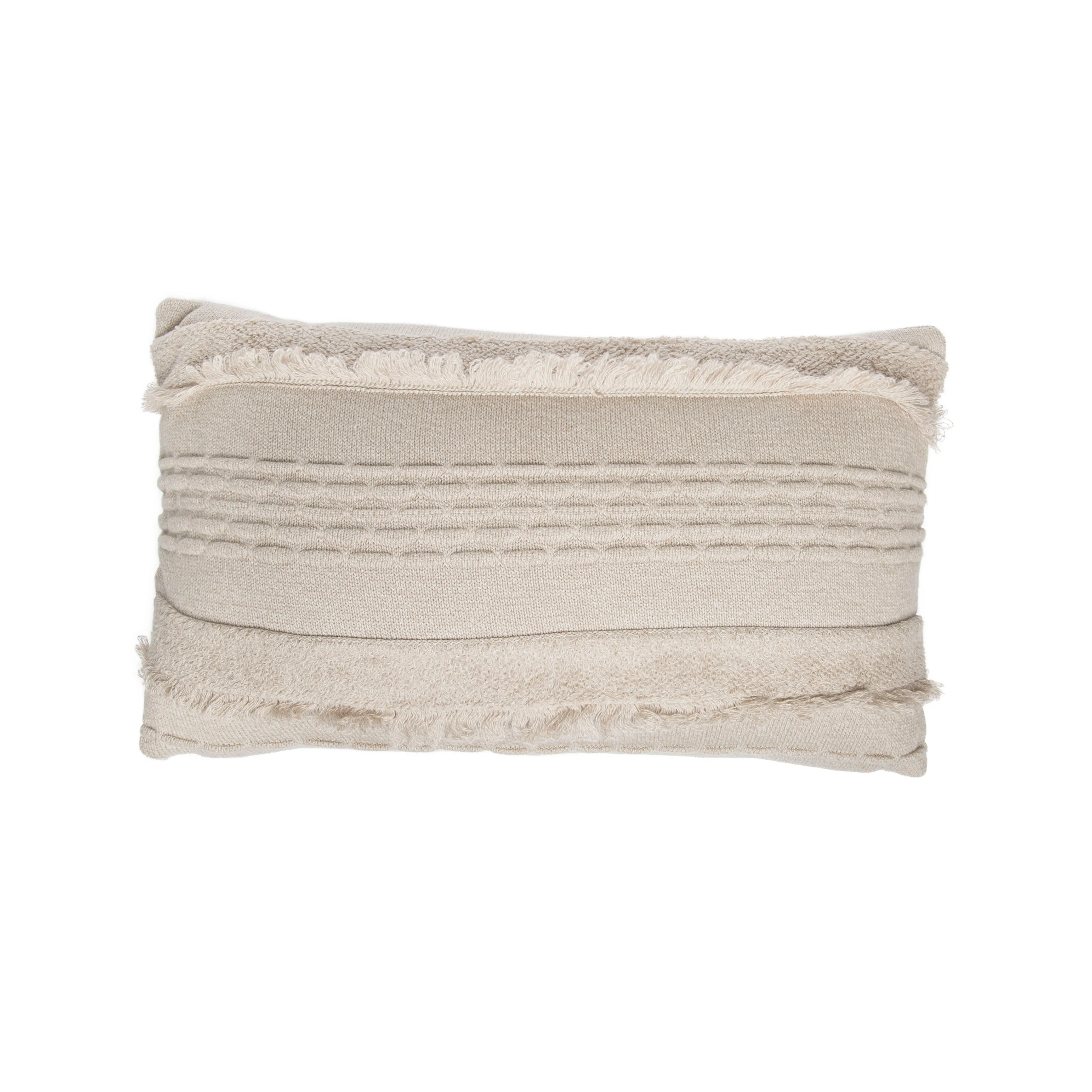 Lorena Canals Air Dune White Machine Washable Knitted Cushion (Online Exclusive)