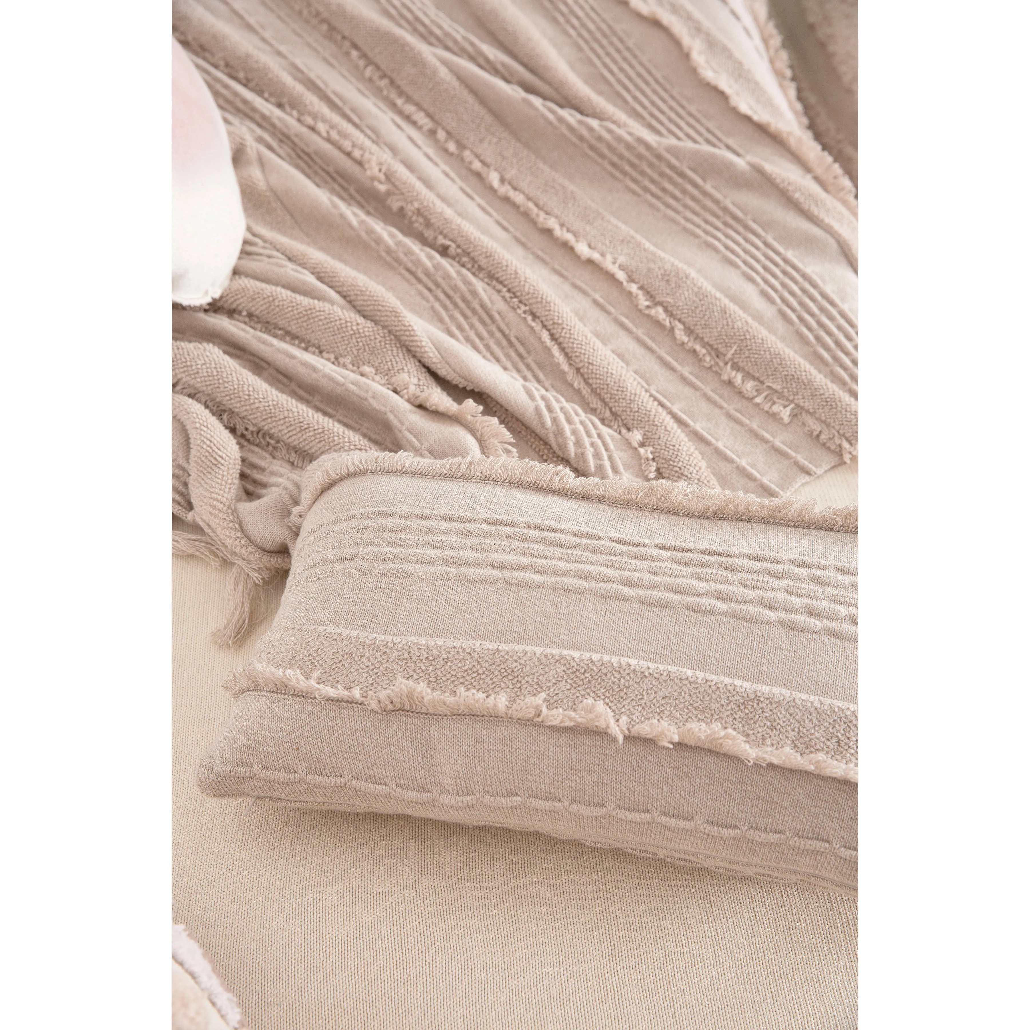 Lorena Canals Air Dune White Machine Washable Knitted Cushion (Online Exclusive)