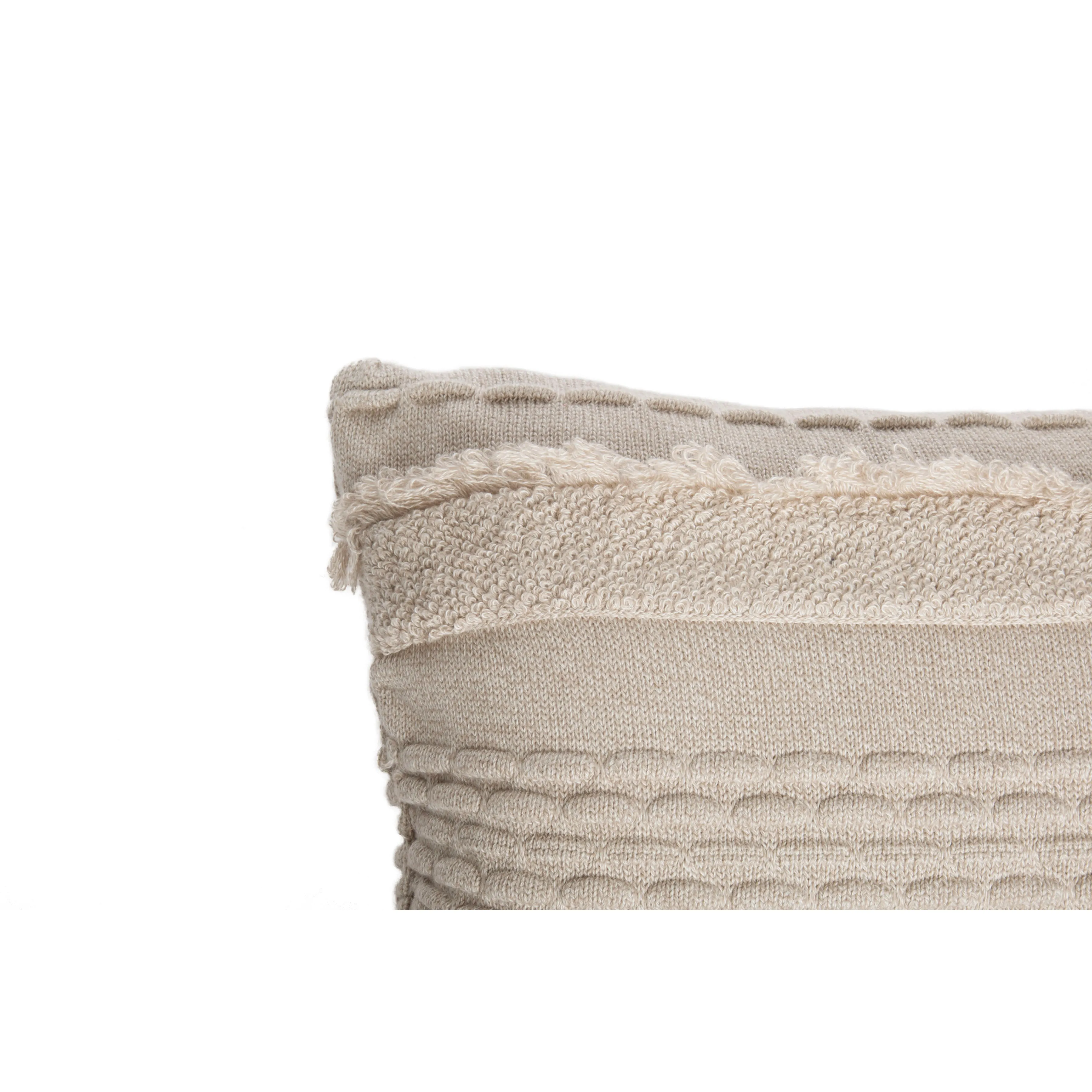 Lorena Canals Air Dune White Machine Washable Knitted Cushion (Online Exclusive)