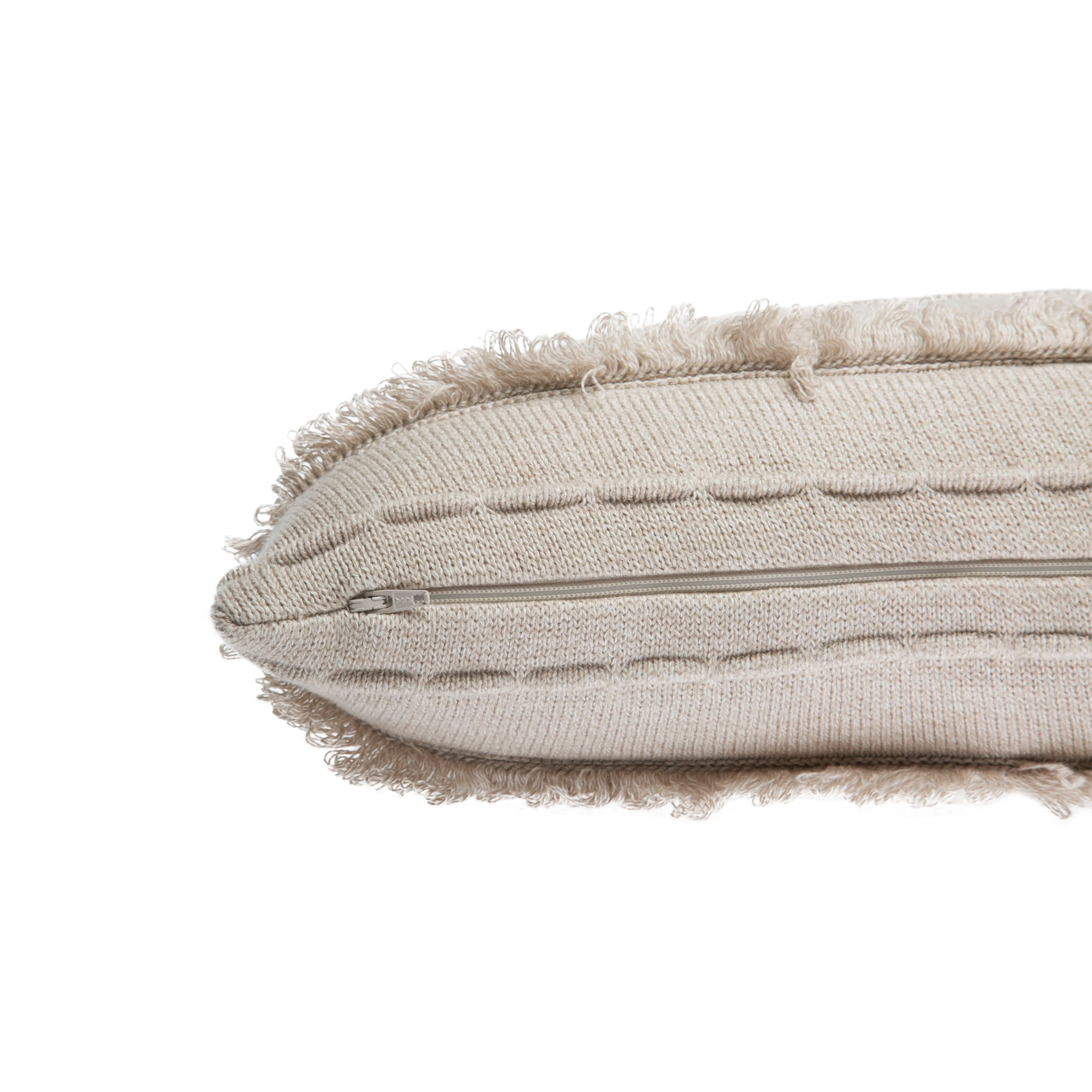 Lorena Canals Air Dune White Machine Washable Knitted Cushion (Online Exclusive)