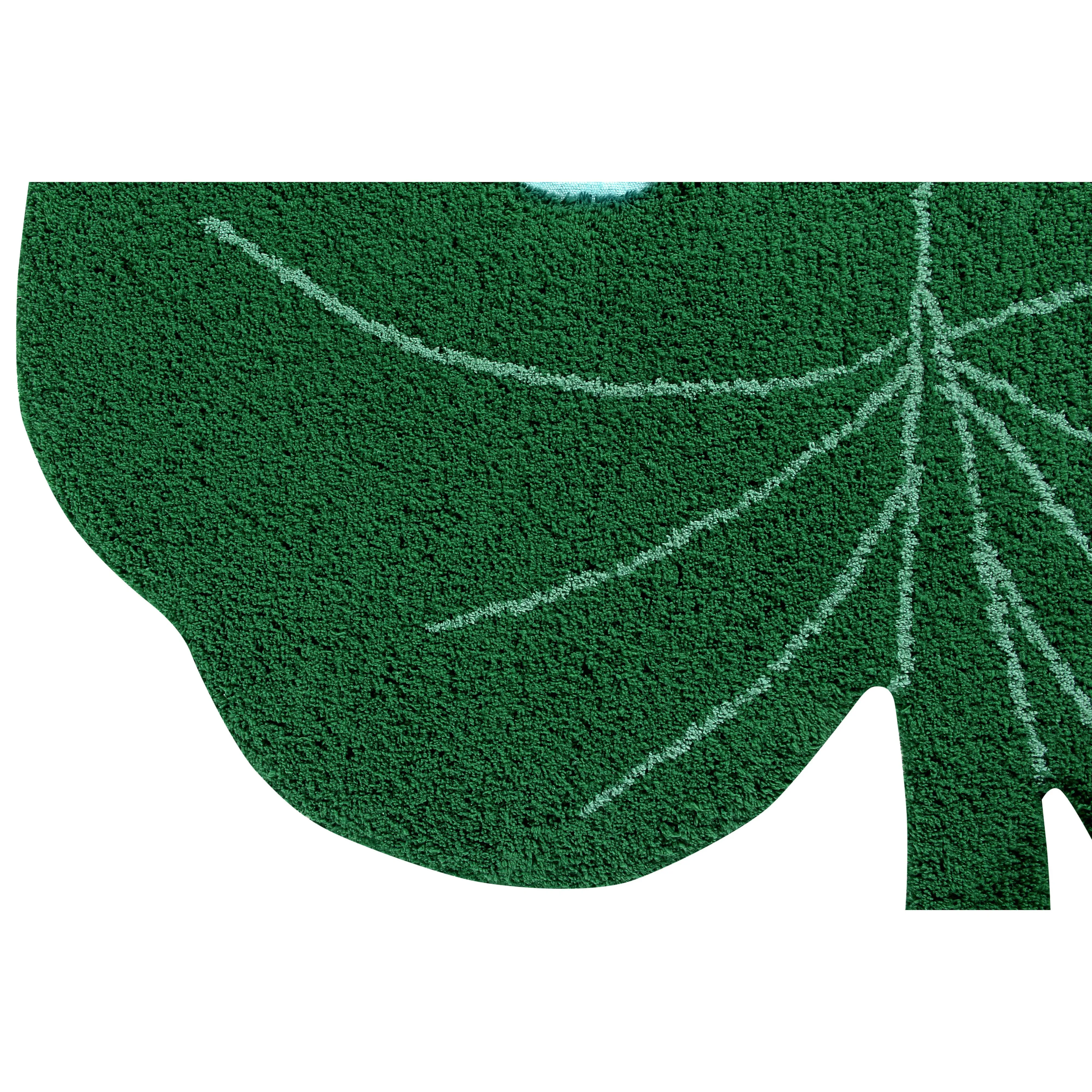 Lorena Canals Monstera Leaf Machine Washable Cotton Rug
