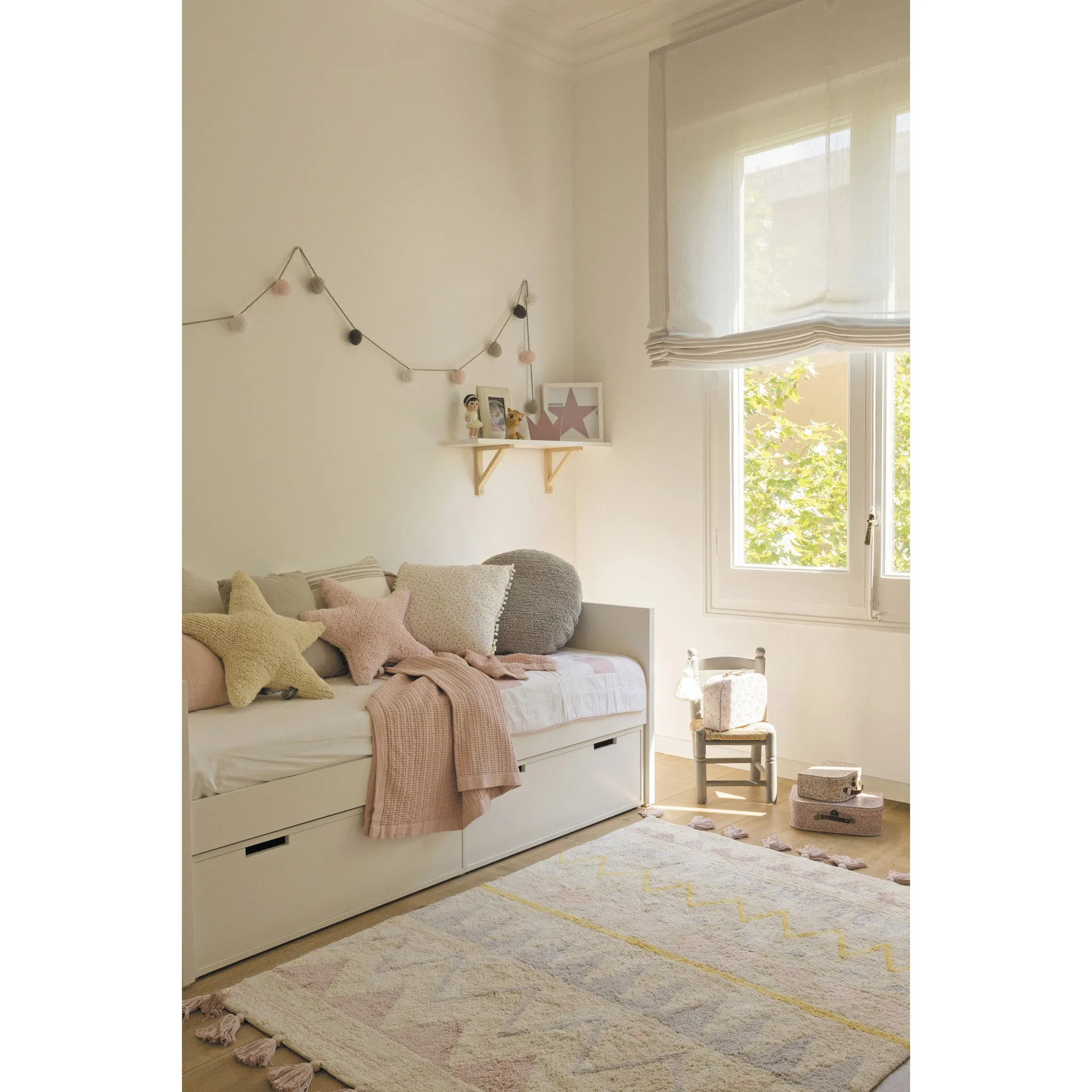 Lorena Canals Natural Vintage Nude Machine-Washable Cotton Rug (Pre-Order; Est. Delivery in 4-8 Weeks)