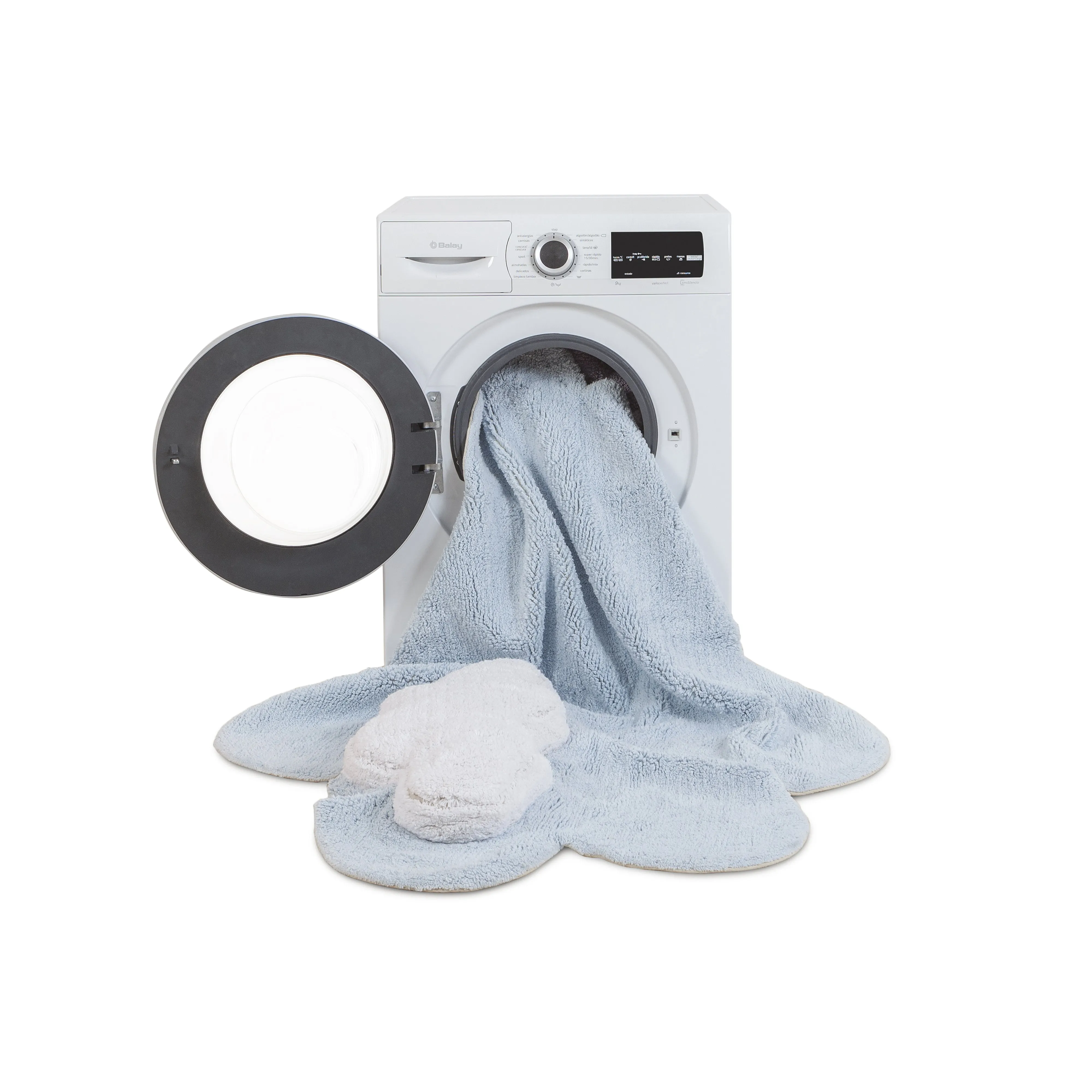 Lorena Canals Puffy Dream Blue Washable Cotton Rug