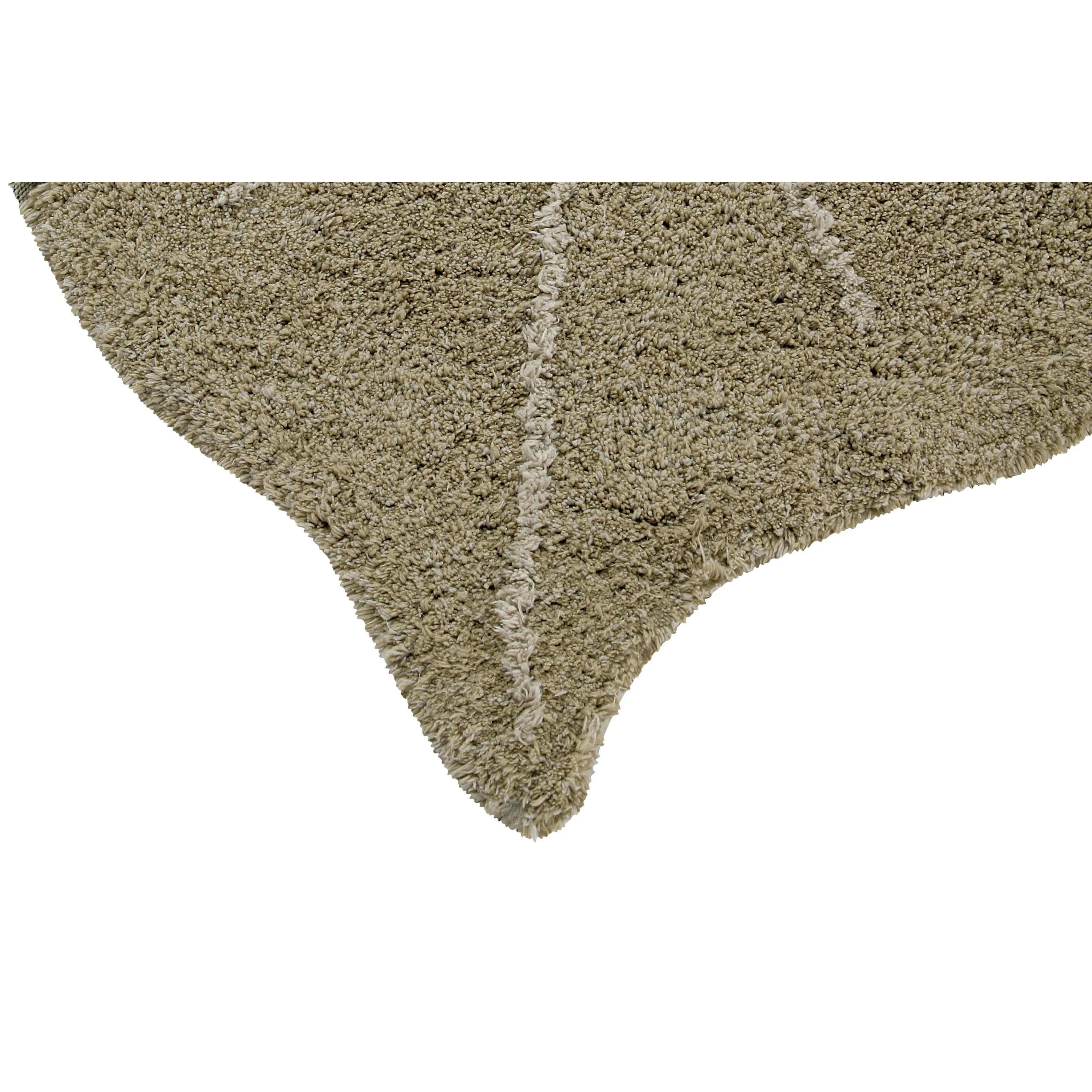 Lorena Canals Re-Edition Monstera Olive Machine Washable Cotton Rug