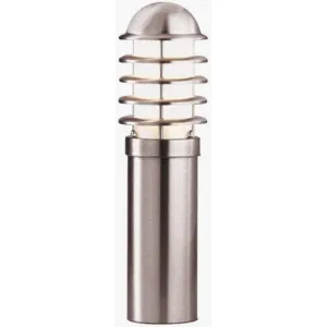 Louvre Small Stainless Steel Outdoor Bollard Light