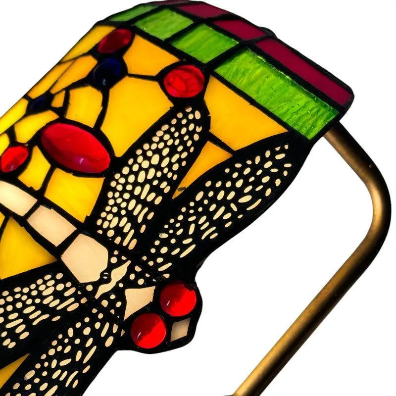 Loxwood Dragonfly Tiffany Bankers Lamp