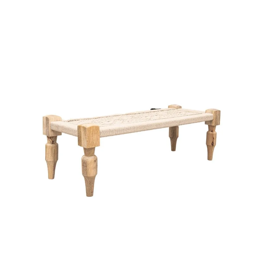 Macrame Bench | 120x45x40cm Zoco Home