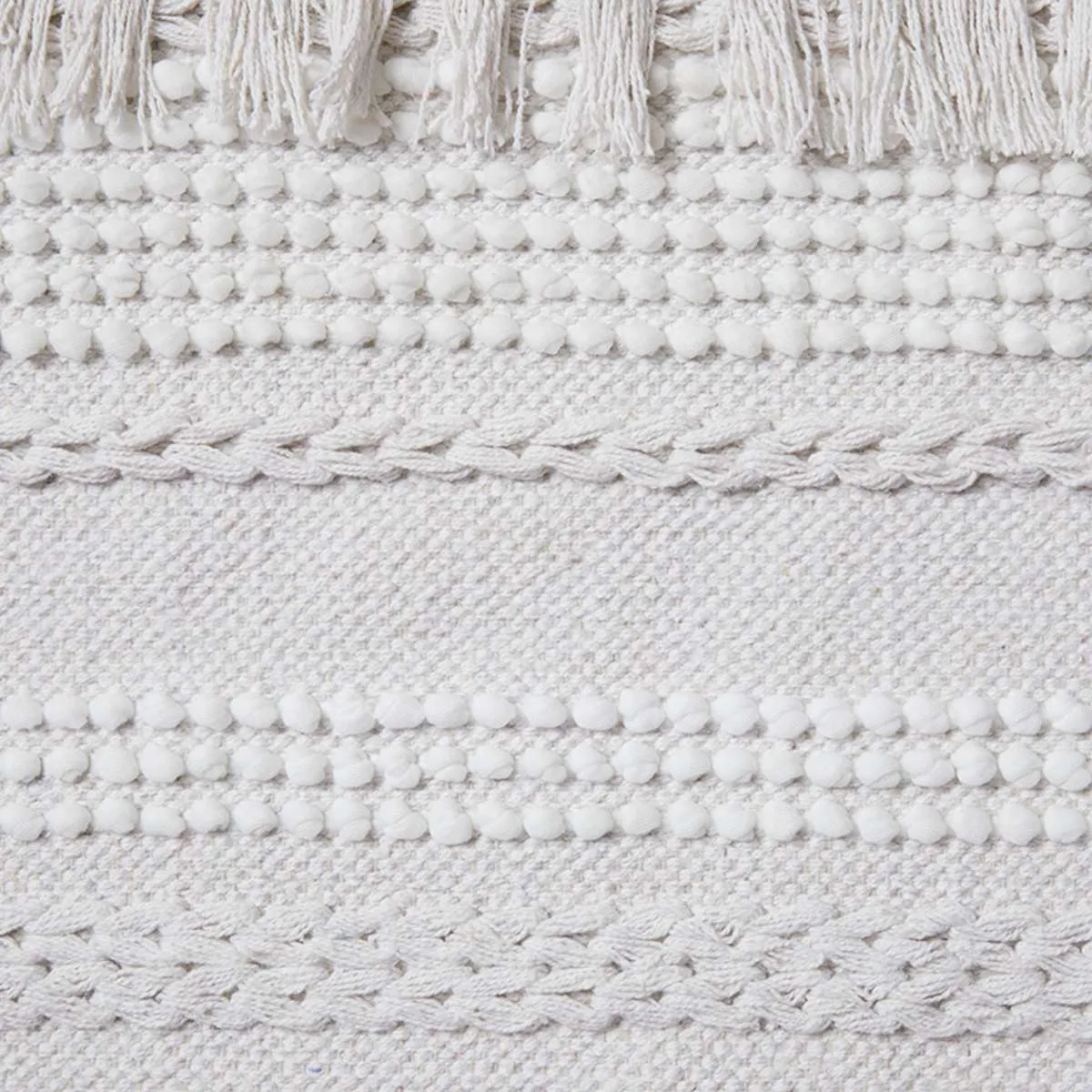 Majorca Cotton Floor Rug - Large Mocka