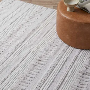Majorca Cotton Floor Rug - Large Mocka