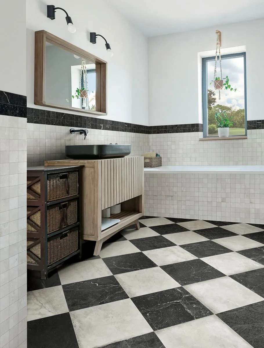 Marmi Imperiali Aurelia White Marble Effect Porcelain Tile 30x30cm Matt