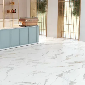 Marmi Oro Supremo Marble Effect Porcelain Tile 60x120cm Gloss