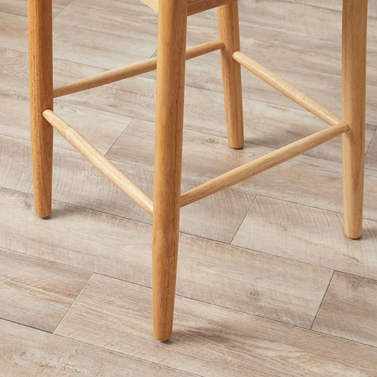 Mateo Curved Rattan Bar Stool - Natural Mocka