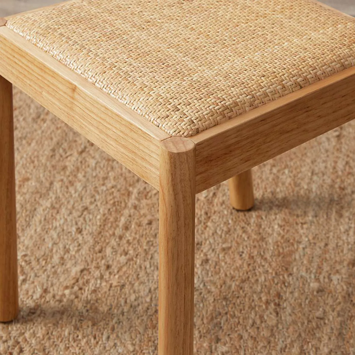 Mateo Curved Rattan Dining Chair - Set Of Two - Natural Mocka