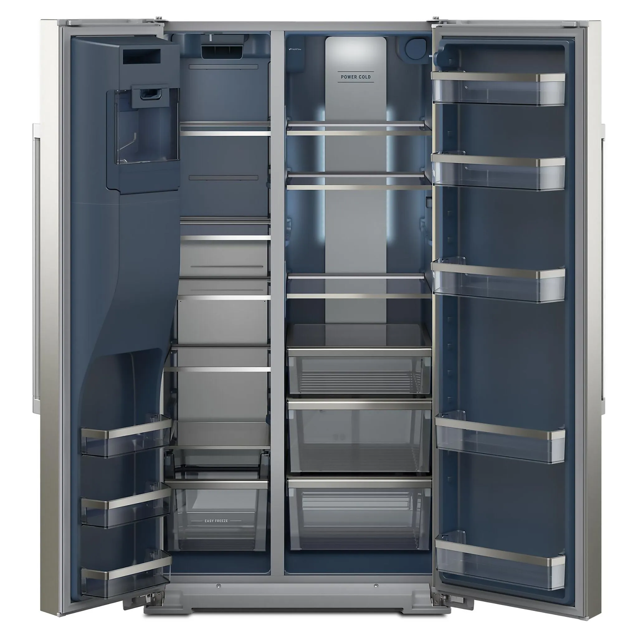 Maytag Fingerprint Resistant Stainless Steel Counter-Depth Side-by-Side Refrigerator (20.8 Cu. Ft.) - MRSC6636RZ