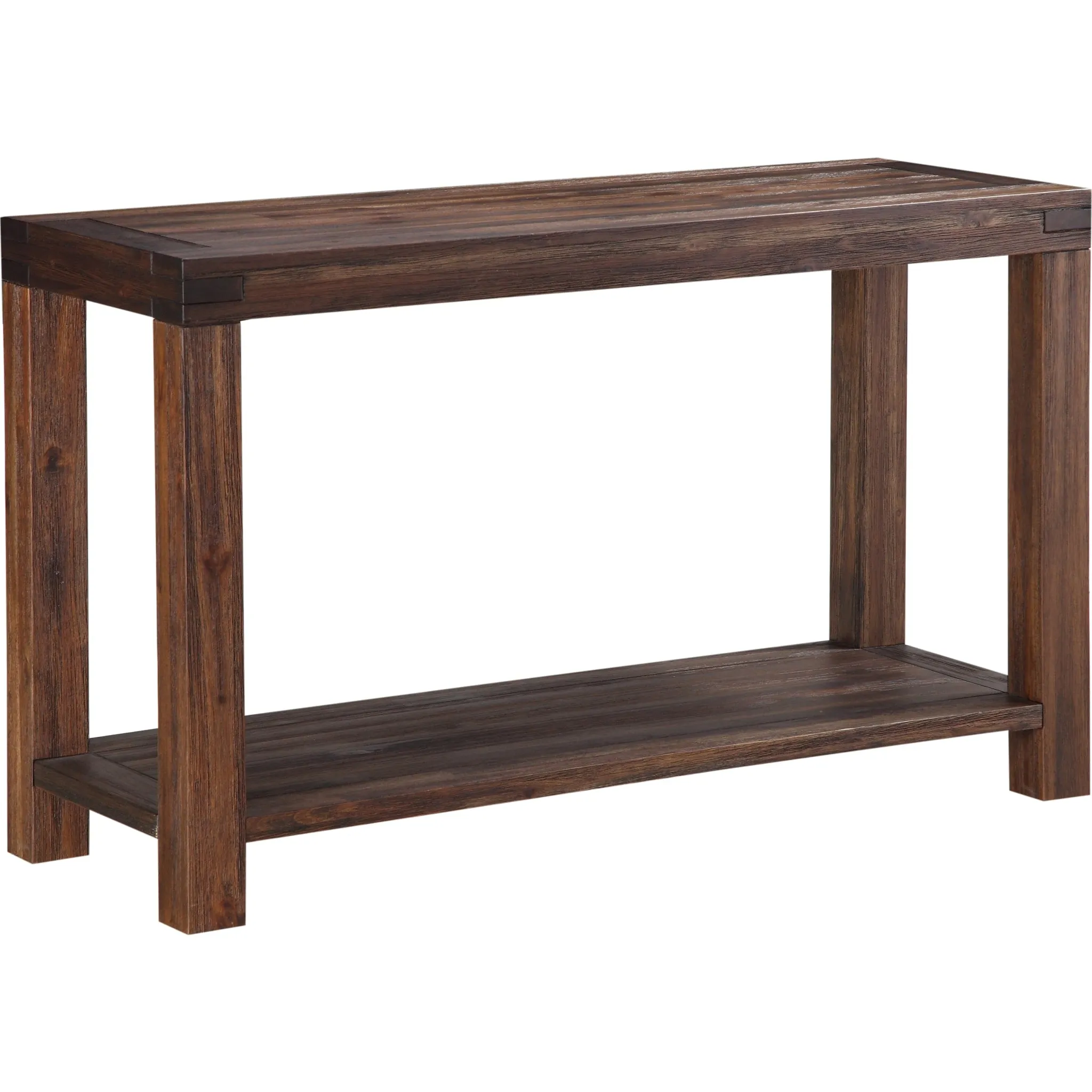 Meadow Solid Wood Console Table in Brick Brown Modus