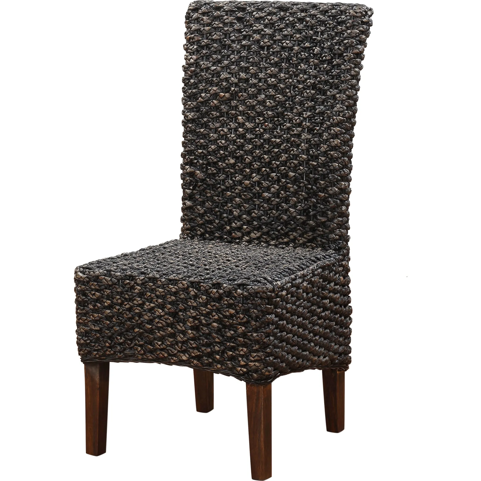 Meadow Wicker Dining Chair in Brick Brown Modus