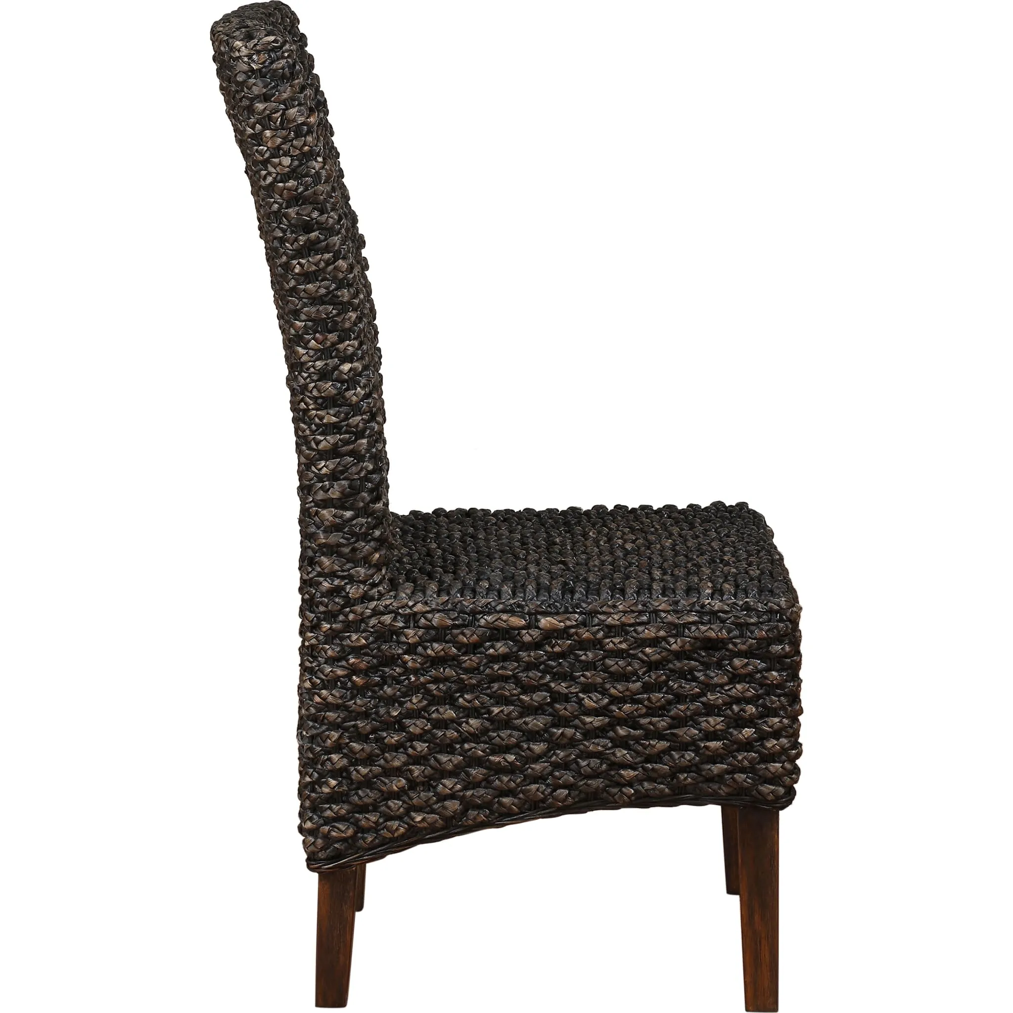 Meadow Wicker Dining Chair in Brick Brown Modus