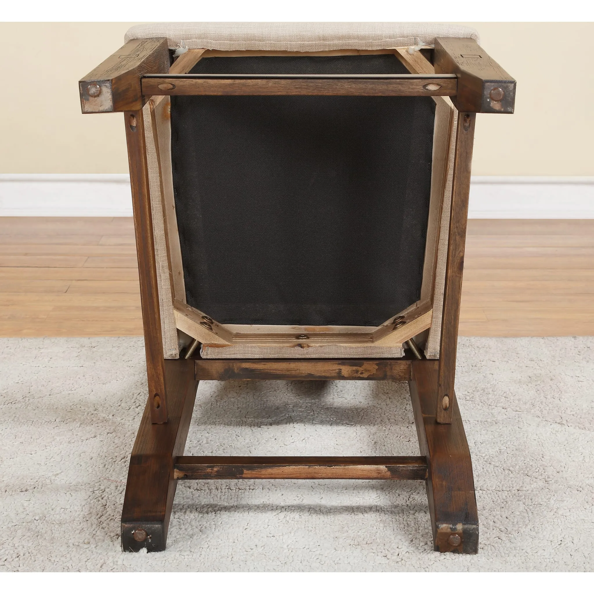 Meadow Wicker Dining Chair in Brick Brown Modus