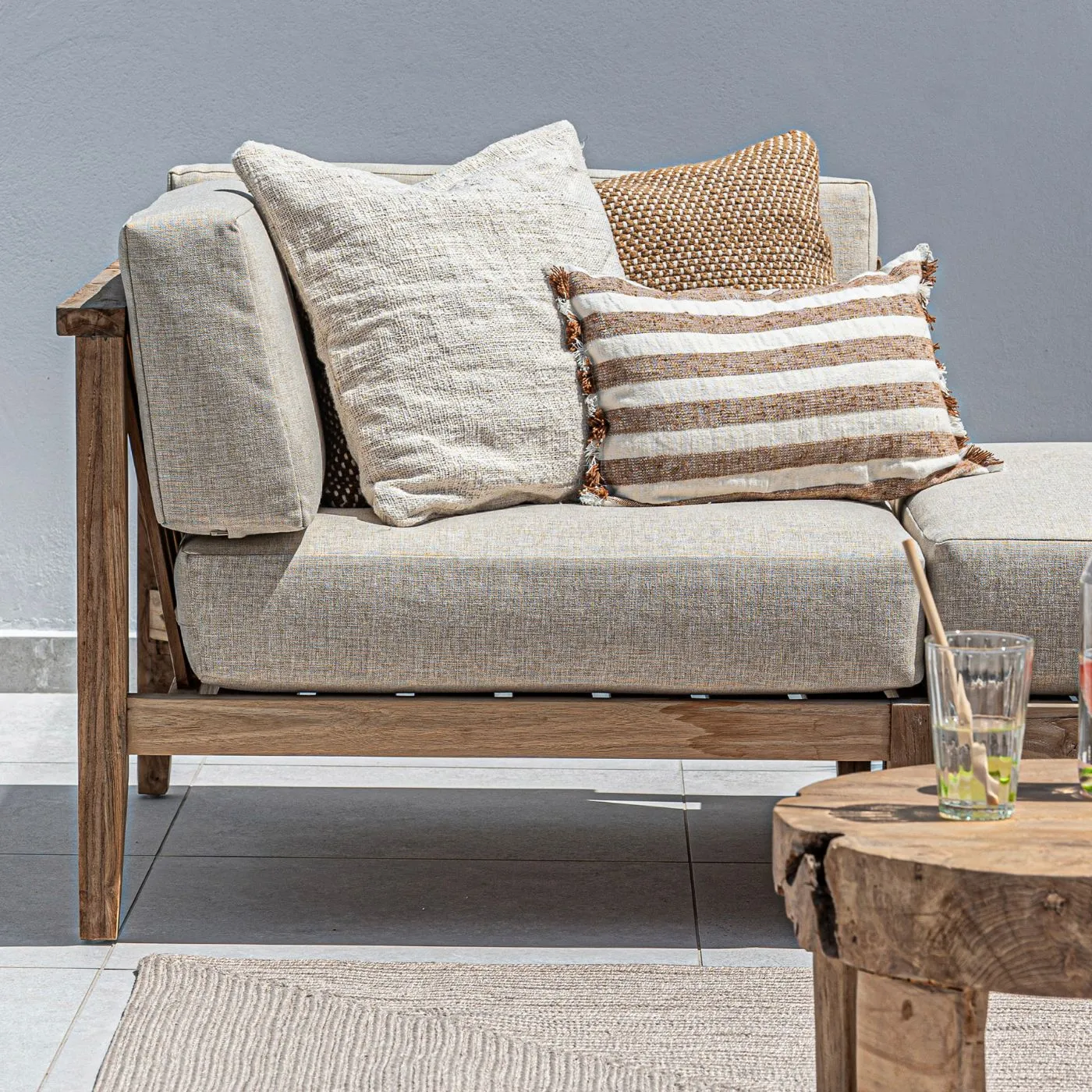 Menorca Corner Module | 88x88x65cm Zoco Home