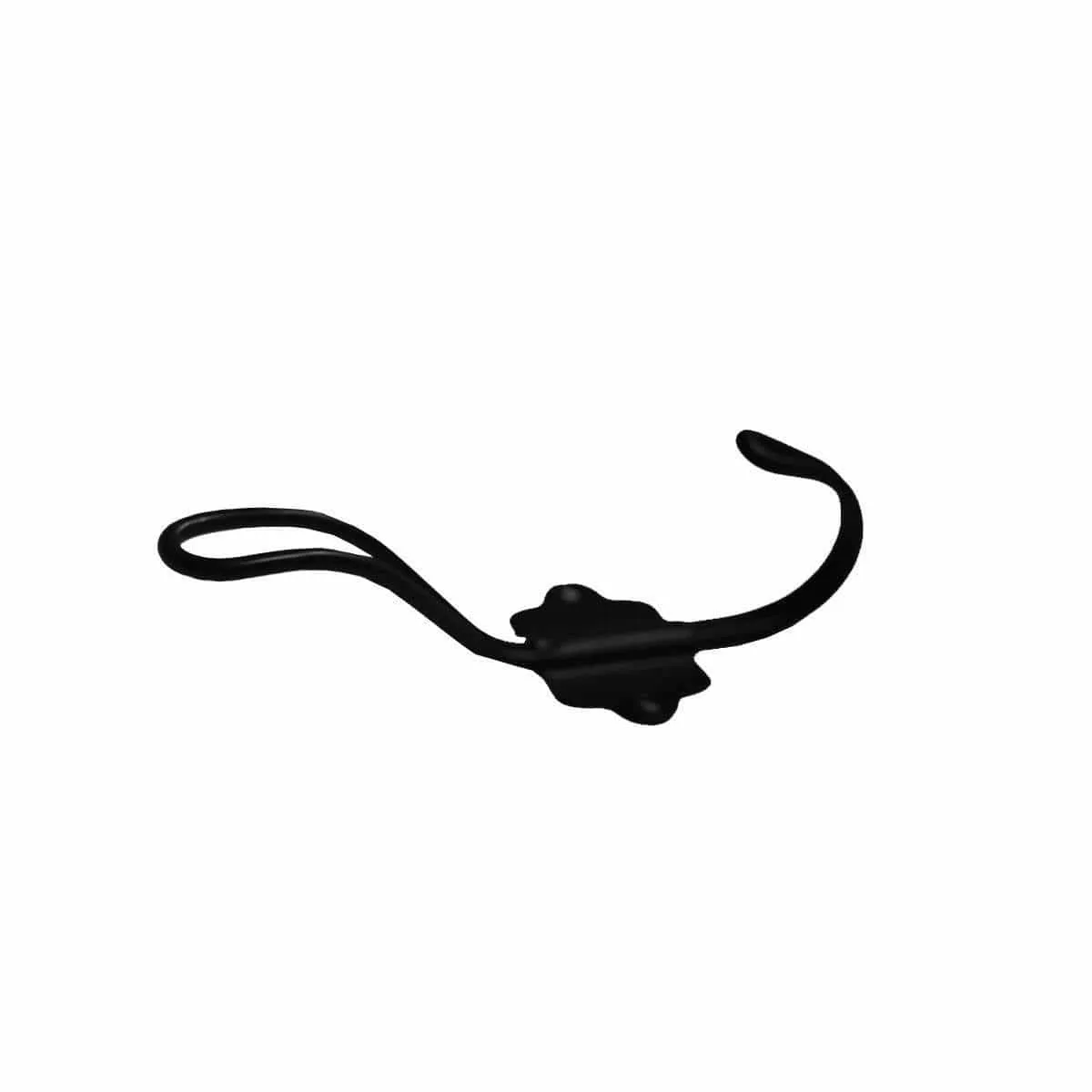 Metal Wall Hook | Black 12x4x4cm Zoco Home
