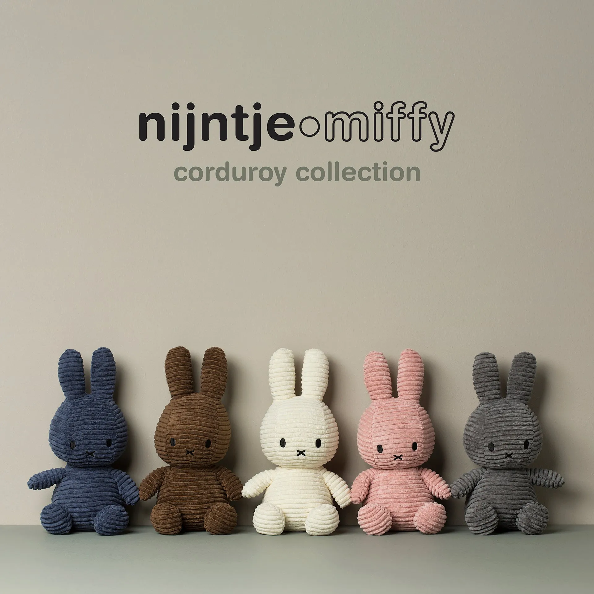 Miffy Corduroy Brown - 23cm