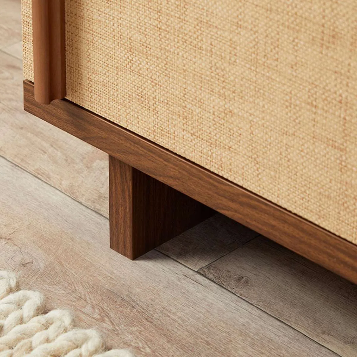 Minato Textured Six Drawer - Walnut Mocka