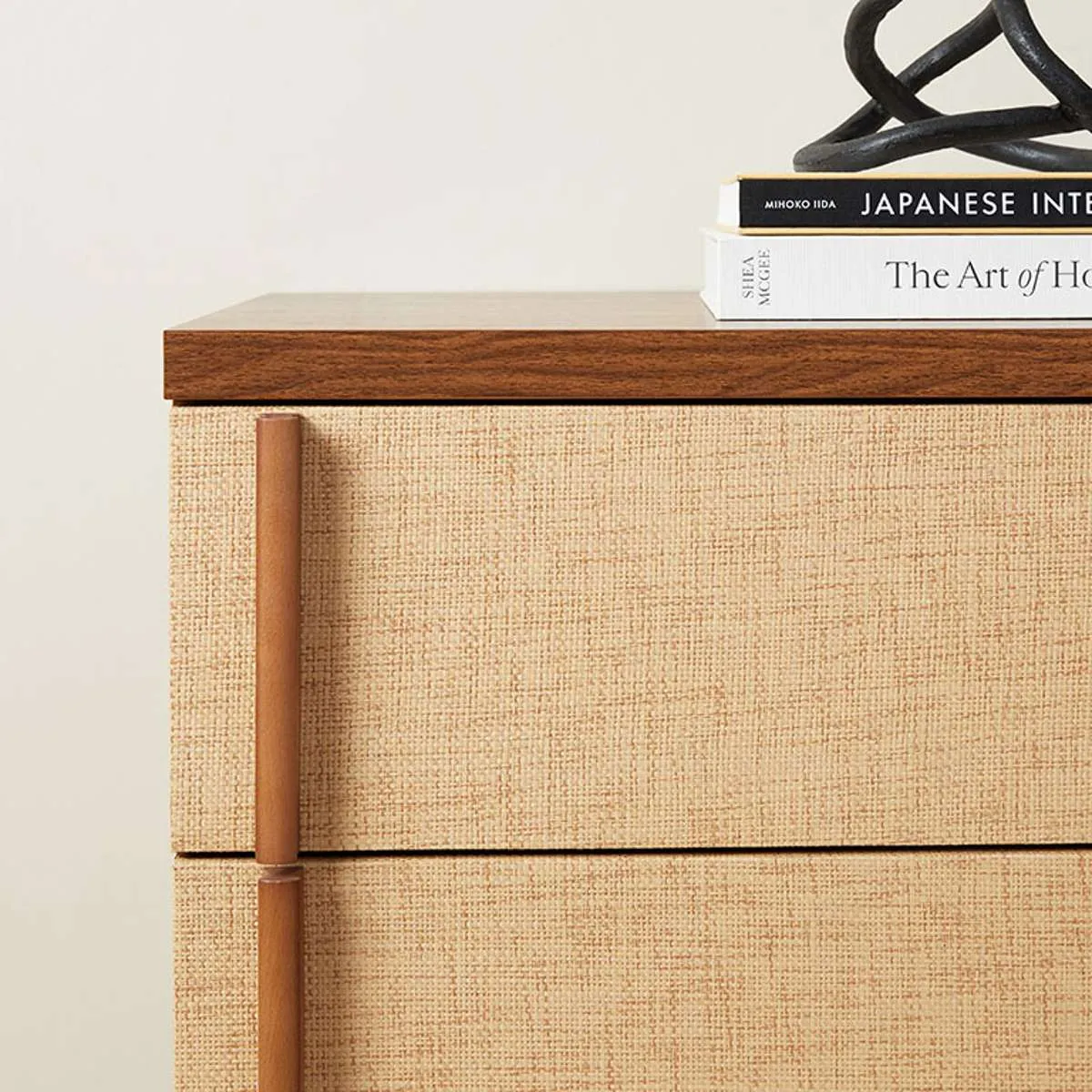 Minato Textured Six Drawer - Walnut Mocka