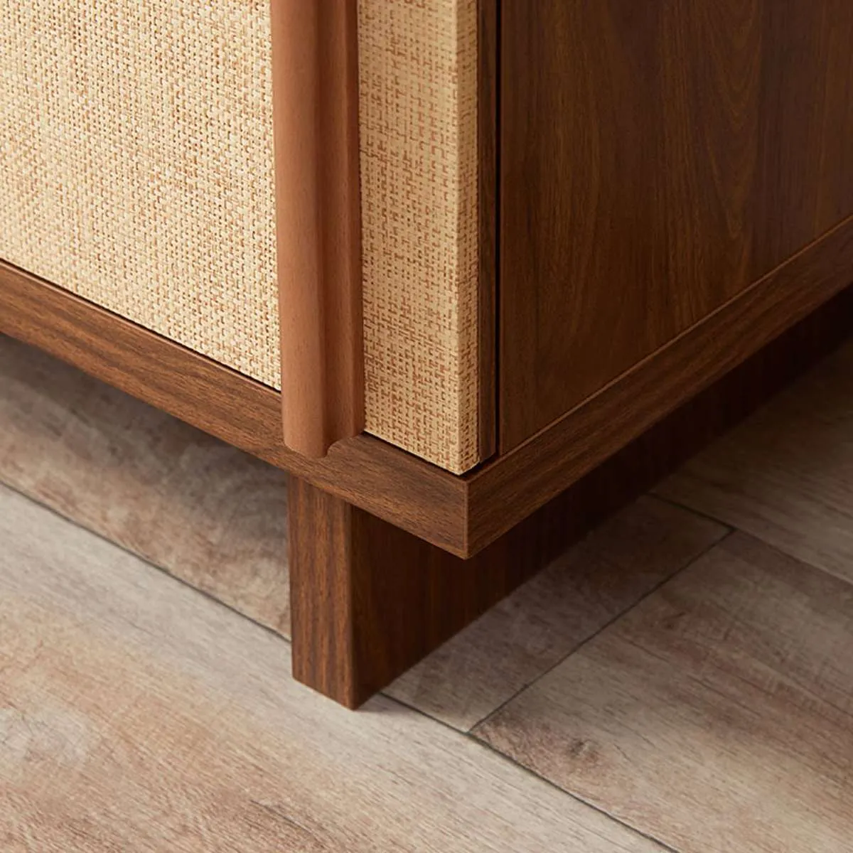 Minato Textured Six Drawer - Walnut Mocka