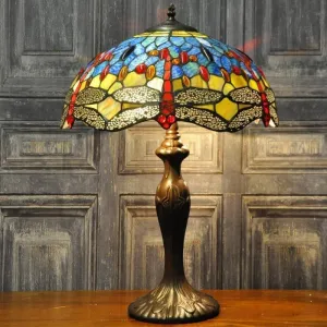 Minster Blue & Yellow Dragonfly Tiffany Lamp