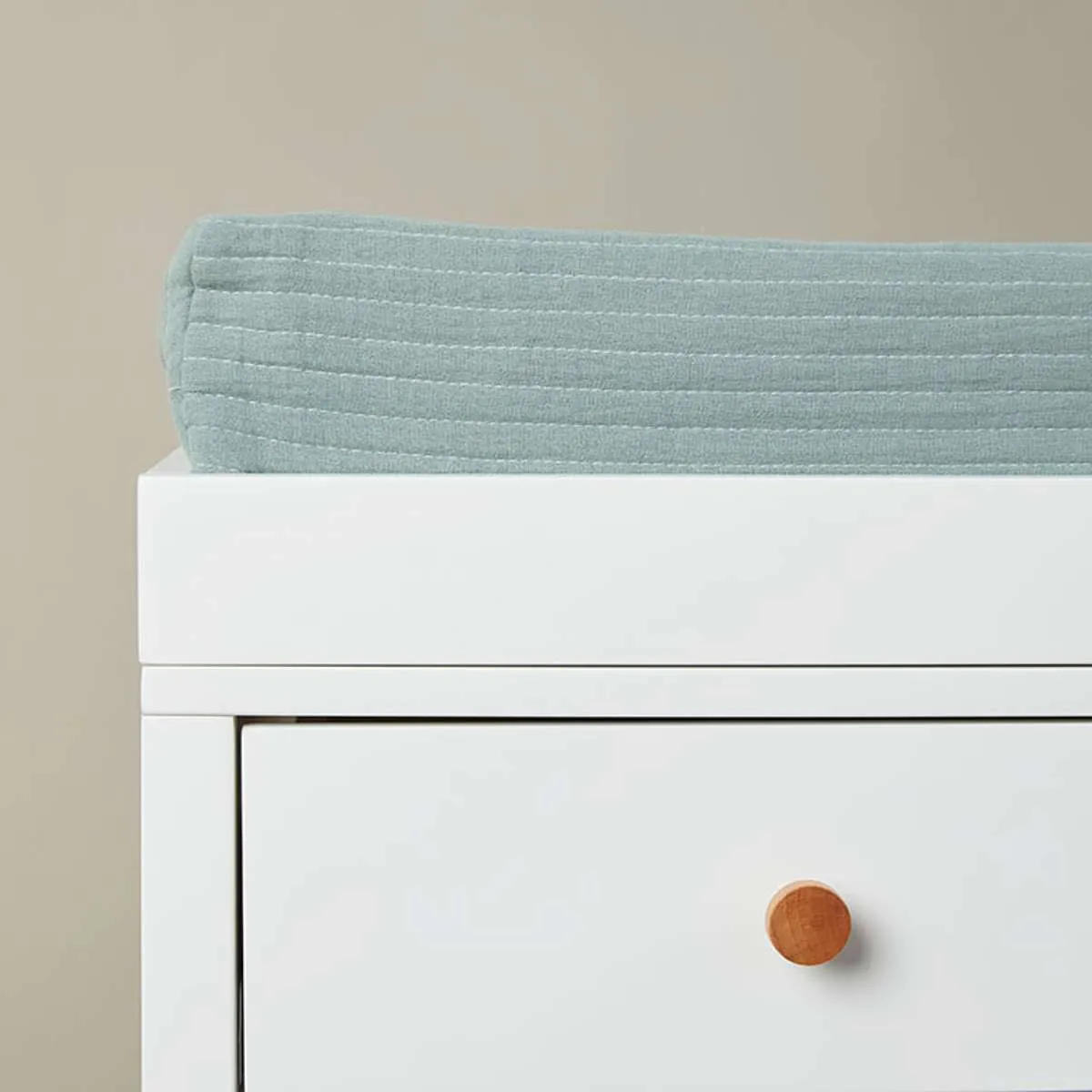 Mocka Cotton Change Mat Cover - Teal Mocka