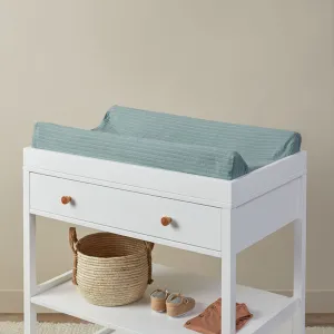 Mocka Cotton Change Mat Cover - Teal Mocka