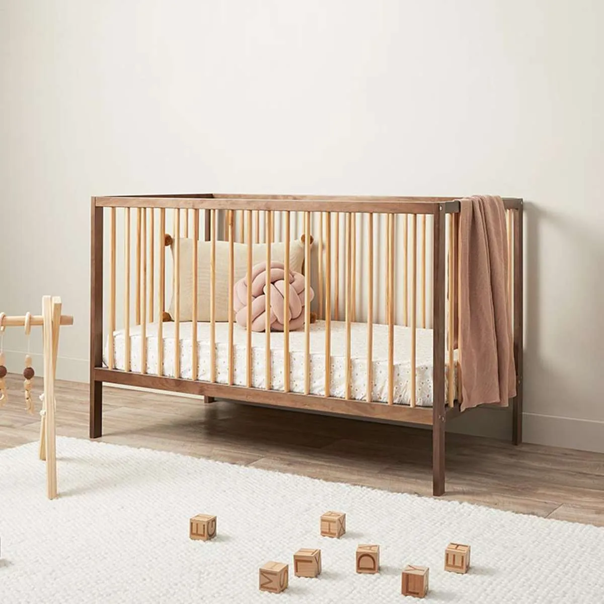 Mocka Dream Cot - Almond/Natural Mocka