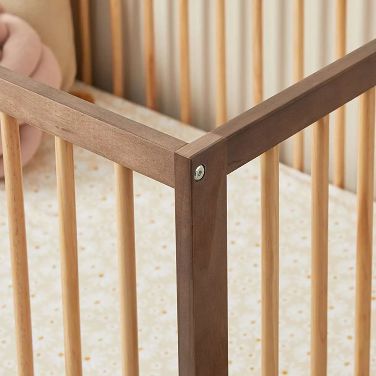 Mocka Dream Cot - Almond/Natural Mocka