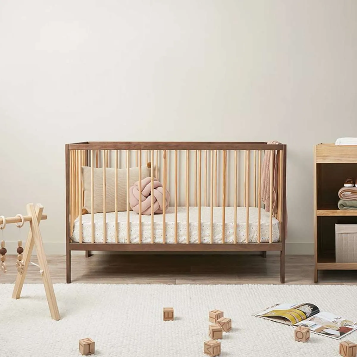 Mocka Dream Cot - Almond/Natural Mocka