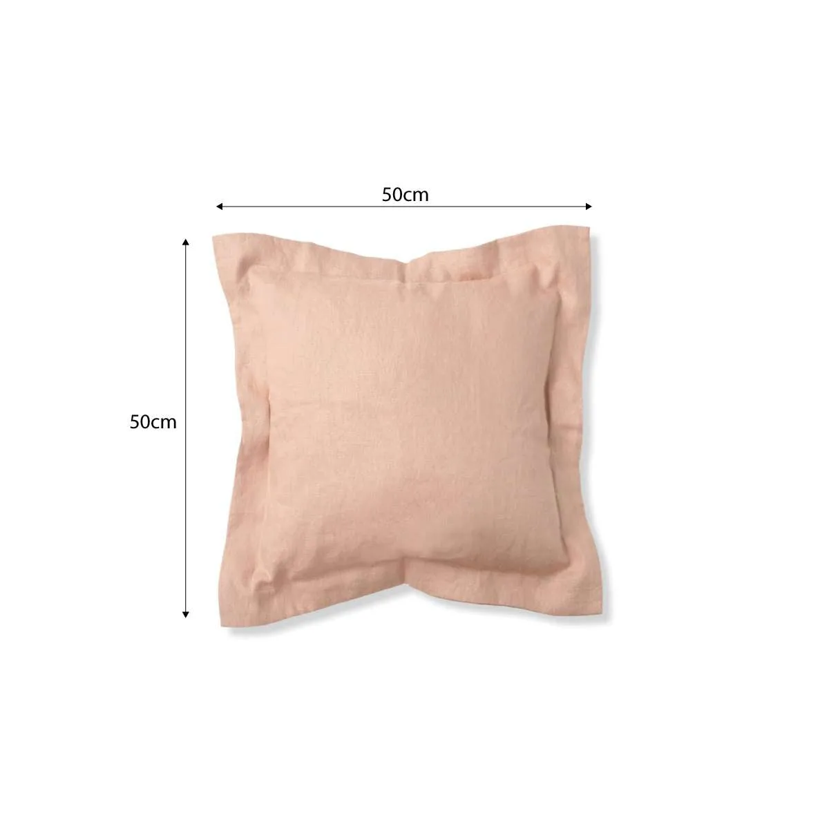 Mocka Linen Cushion - Coral Sand Mocka
