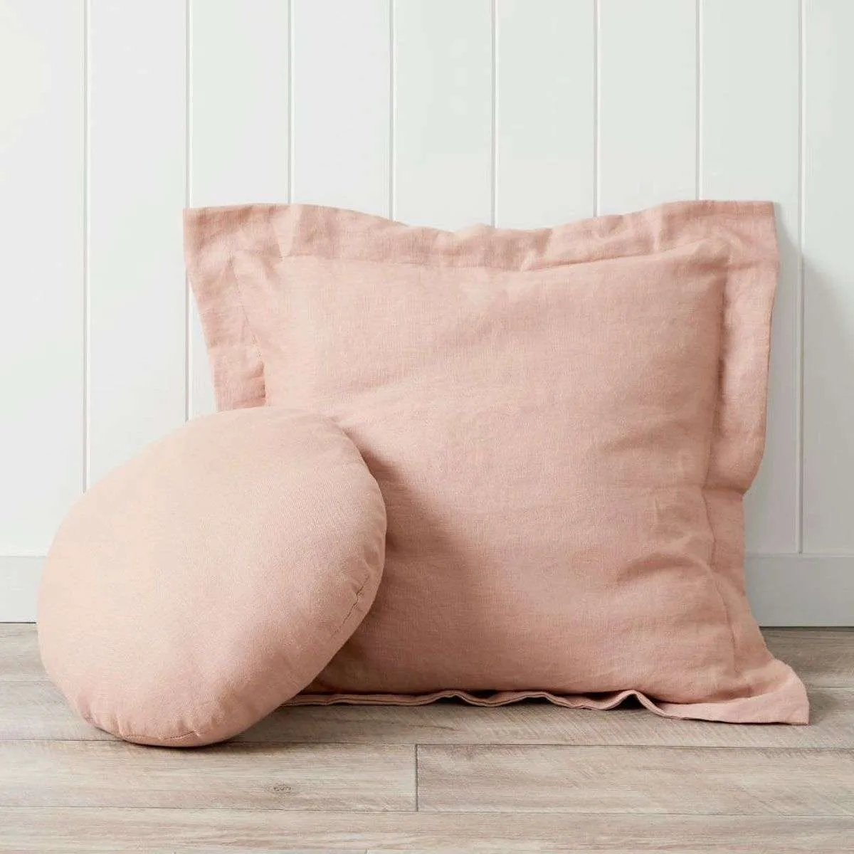 Mocka Linen Cushion - Coral Sand Mocka