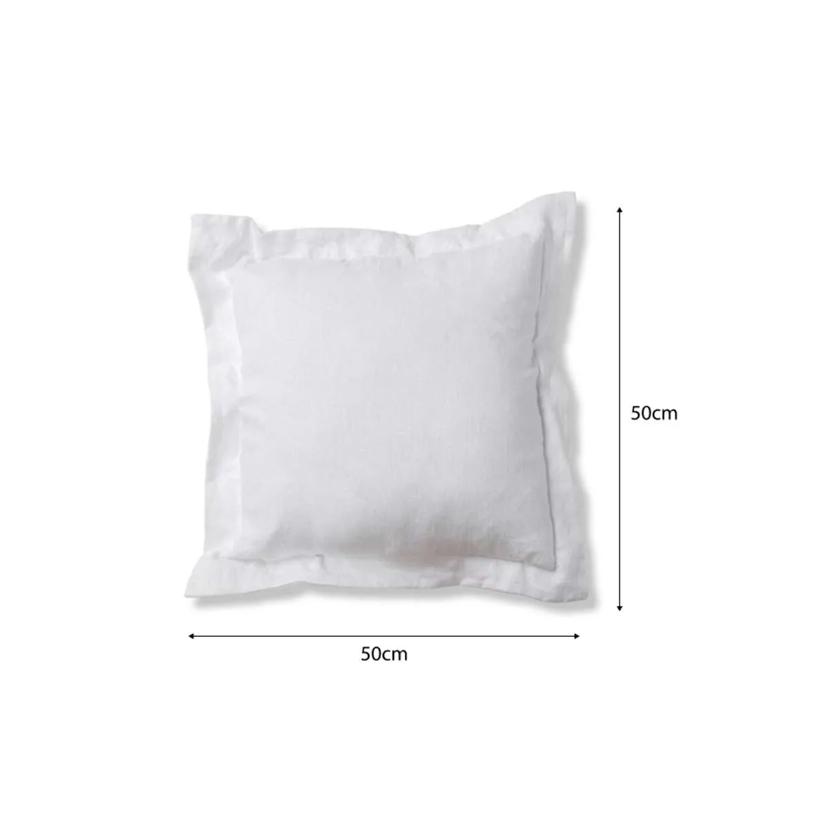Mocka Linen Cushion - White Mocka